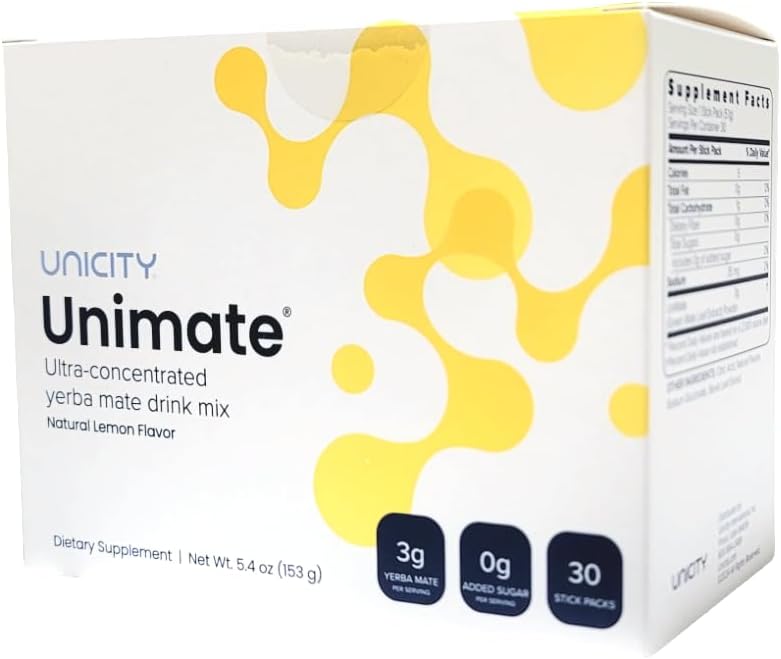 Unicity مشروب يربا ماتي بنكهة الليمون الطبيعي من يونيستي يوني ميت - Image 1
